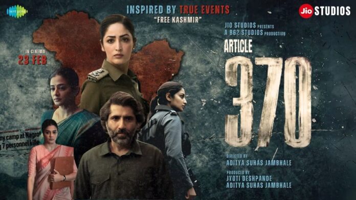 Article 370 Movie Star Cast, Crew, Release Date, Storyline and More